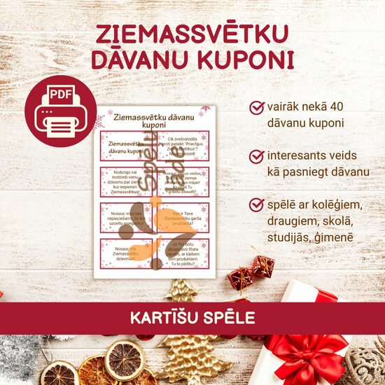 SPĒLE "ZIEMASSVĒTKU DĀVANU KUPONI"
